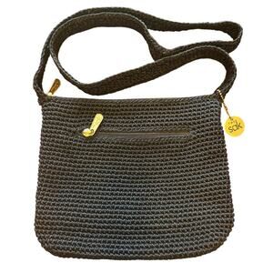 The Sak Crochet Navy Shoulder Bag Y2K Small Purse